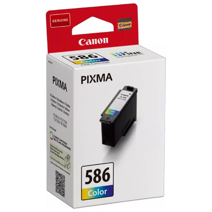 Canon CL-586 6227C001 Cartuccia Inkjet Originale 180 pagine per PIXMA TS7750I TS7650I TS6550I colore Ciano Magenta Giallo