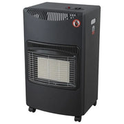 DCG GH02N Stufa a gas infrarossi portatile 4.2 kW 3 livelli di potenza accensione piezoelettrica ODS antiribaltamento ruote colore Nero