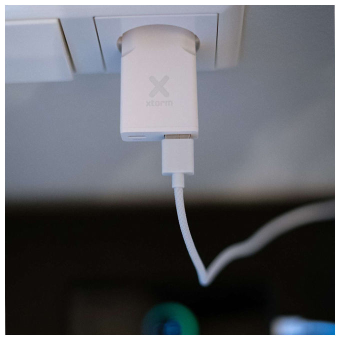 Xtorm XG2SL033 Go2 Series Caricabatterie SlimLine 33W USB-C PD USB-A Quick Charge 3.0 2 porte colore Bianco