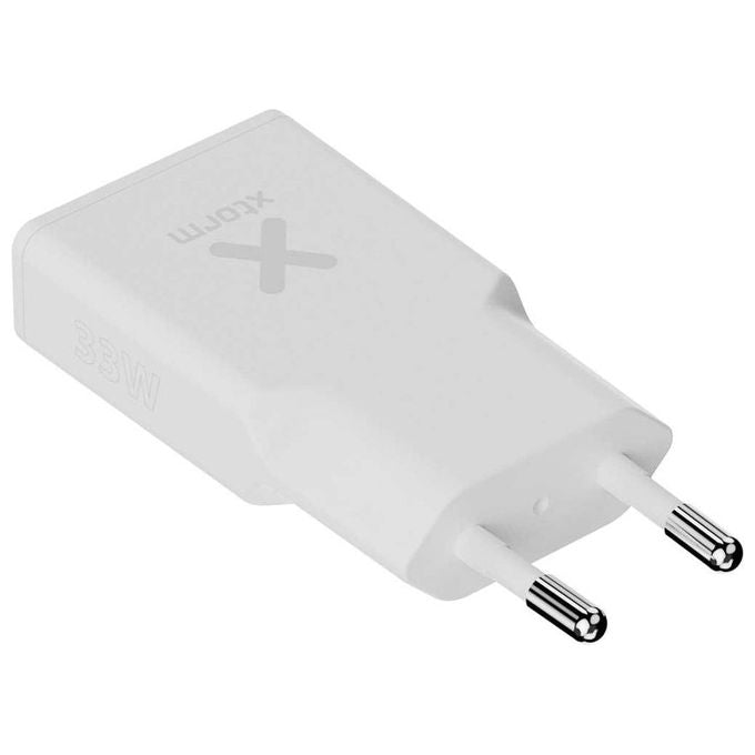 Xtorm XG2SL033 Go2 Series Caricabatterie SlimLine 33W USB-C PD USB-A Quick Charge 3.0 2 porte colore Bianco