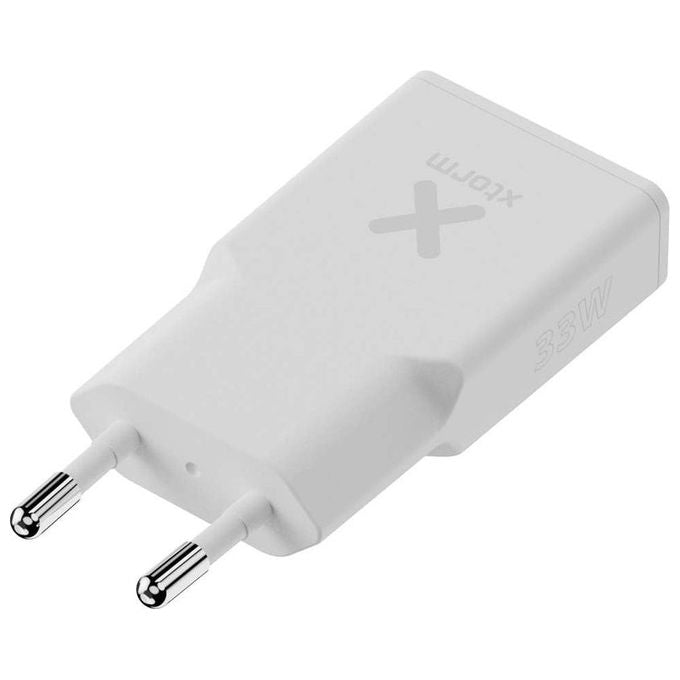 Xtorm XG2SL033 Go2 Series Caricabatterie SlimLine 33W USB-C PD USB-A Quick Charge 3.0 2 porte colore Bianco