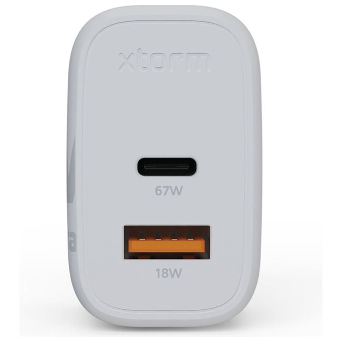 Xtorm XEC067 GaN2 Ultra Caricatore da Parete 67W USB-C PD USB-A Quick Charge 3.0 2 Porte colore Bianco