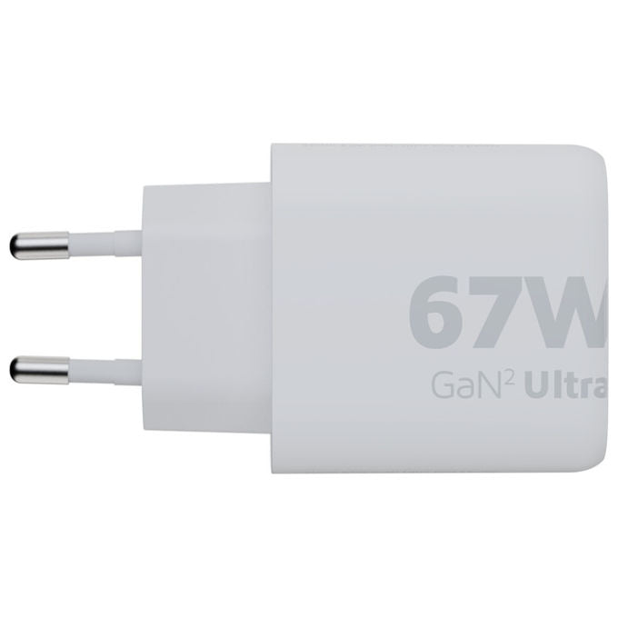 Xtorm XEC067 GaN2 Ultra Caricatore da Parete 67W USB-C PD USB-A Quick Charge 3.0 2 Porte colore Bianco