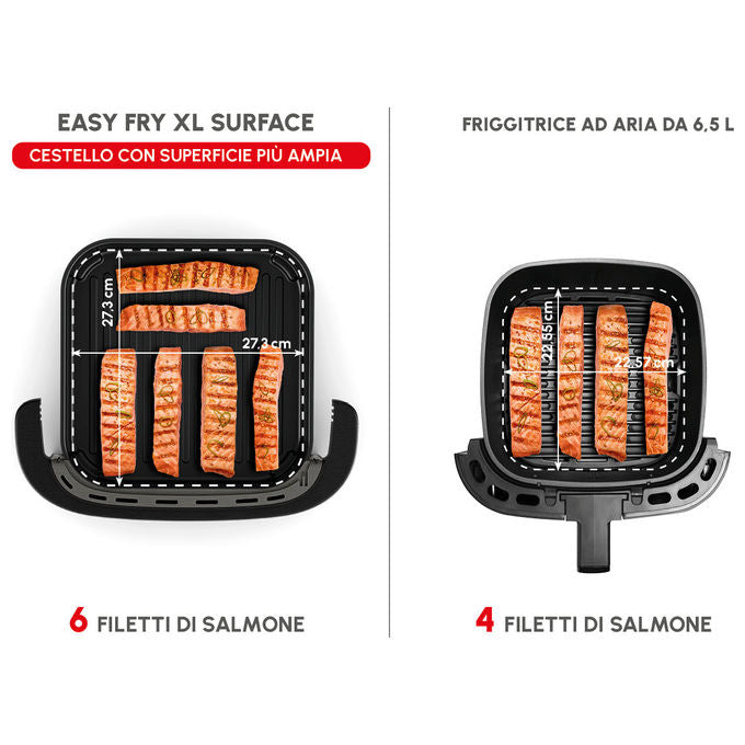 Moulinex AL402HF0 Easy Fry XL Surface Friggitrice ad aria 4 L 2200 W 10 programmi Display LCD Touch colore Grigio