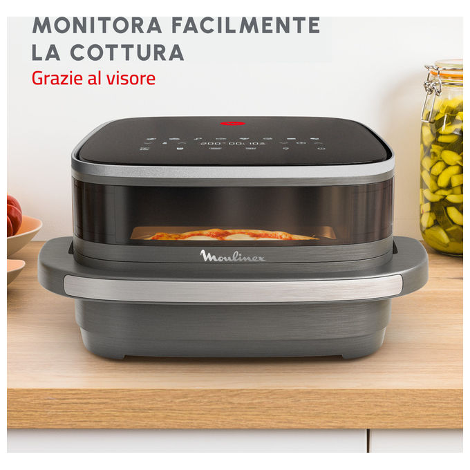 Moulinex AL402HF0 Easy Fry XL Surface Friggitrice ad aria 4 L 2200 W 10 programmi Display LCD Touch colore Grigio