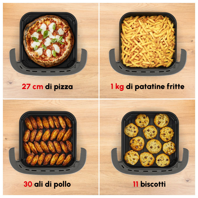 Moulinex AL402HF0 Easy Fry XL Surface Friggitrice ad aria 4 L 2200 W 10 programmi Display LCD Touch colore Grigio
