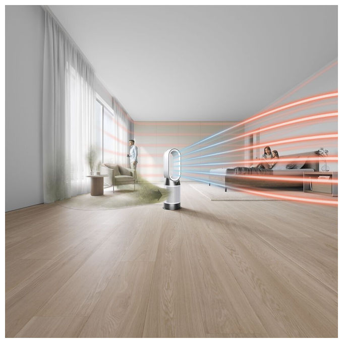 Dyson HP1 Purifier Hot Cool Purificatore d'aria per ambienti fino a 27 m² Filtro HEPA H13 Carboni Attivi 61,4 dB colore Bianco