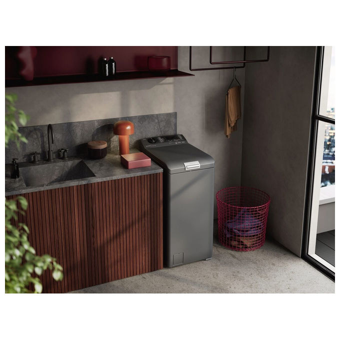 AEG LTR8CBL37A Serie 8000 Lavatrice Carica Alto 7 Kg 1300 rpm Classe A ProSteam ProSense (90x40x60 cm) colore Dark Silver