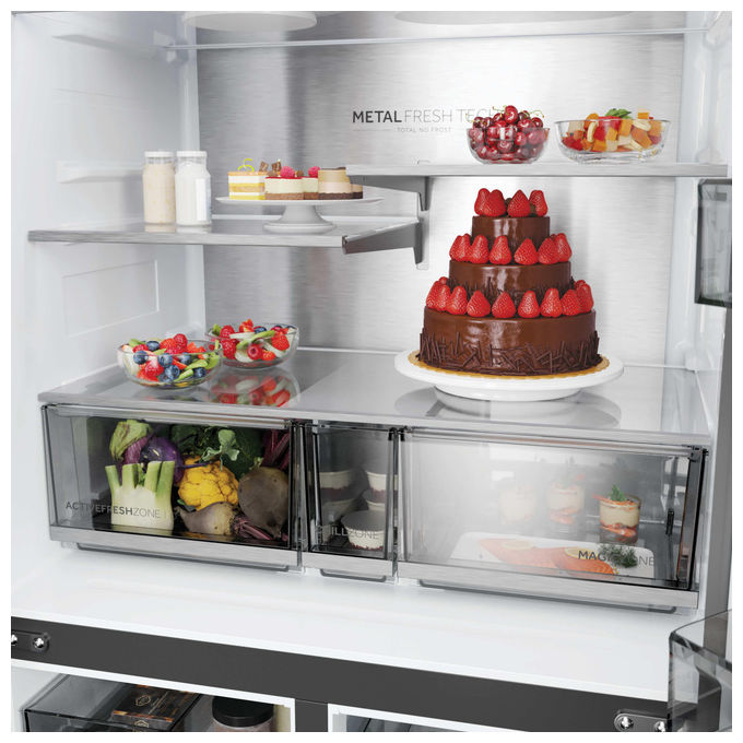 Haier HCR59F18DNMM Frigorifero Multi Porta 706 L Classe D 35 dB No Frost Acciaio Inox ( AAAAxxxxYY cm)
