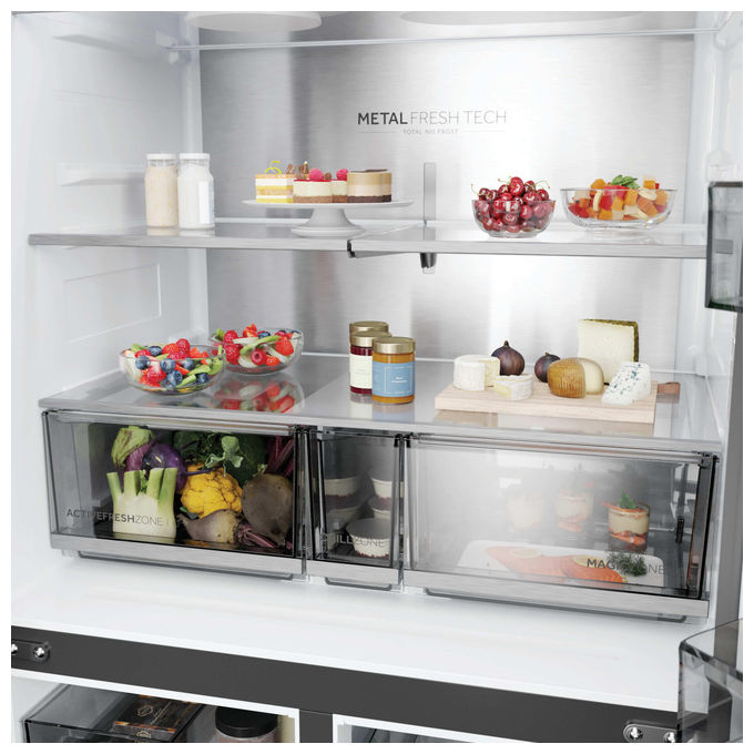 Haier HCR59F18DNMM Frigorifero Multi Porta 706 L Classe D 35 dB No Frost Acciaio Inox ( AAAAxxxxYY cm)