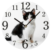 Lowell 15000 DOG Orologio da Parete in Vetro con Cane Decorativo diametro 33,5 cm