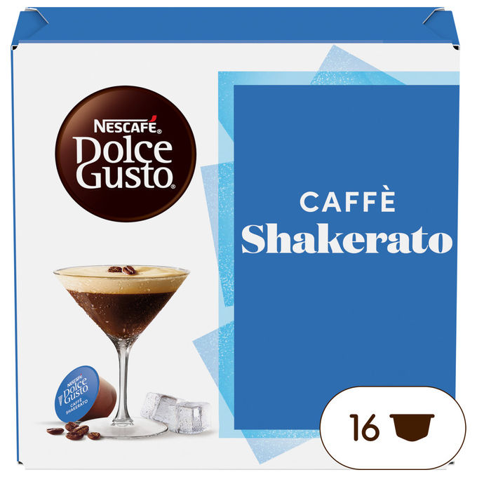 Nescafé 12602908 Dolce Gusto Capsule Caffe' Shakerato 16 capsule compatibili Dolce Gusto