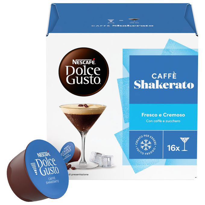 Nescafé 12602908 Dolce Gusto Capsule Caffe' Shakerato 16 capsule compatibili Dolce Gusto