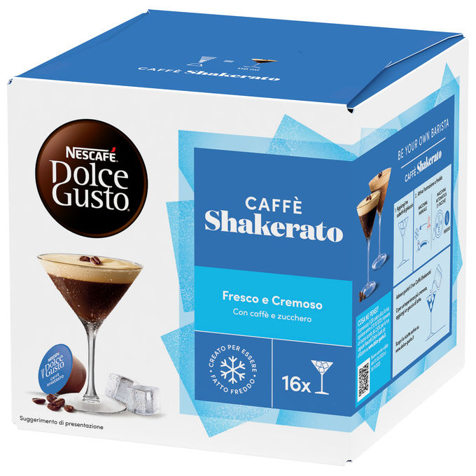 Nescafé 12602908 Dolce Gusto Capsule Caffe' Shakerato 16 capsule compatibili Dolce Gusto