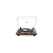 Rline RLTN22GWLN Giradischi Vinili Bluetooth Trazione a Cinghia 33 45 Giri Piatto 12'' Alluminio Cartuccia VM-95E Preamplificatore colore Noce Lucido