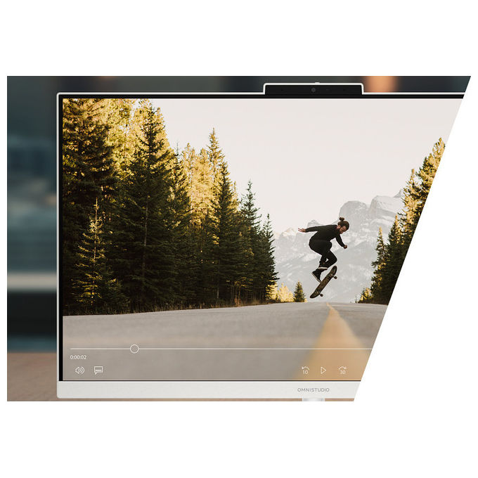 HP D73SYEA OmniStudio All-in-One Desktop 23.8'' AMD Ryzen 5 220 8 GB DDR5 512 GB SSD NVMe Wi-Fi 6 Windows 11 Home colore Bianco