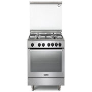 De'Longhi PEMX 64 LSG Cucina Piano cottura Gas 4 fuochi Forno Elettrico 74 L Classe A 9 funzioni colore Acciaio Inox