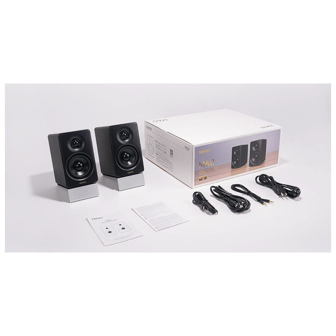 Edifier M60 Diffusori Attivi Desktop 2.0 66 W Bluetooth 5.3 LDAC Hi-Res Audio colore Nero