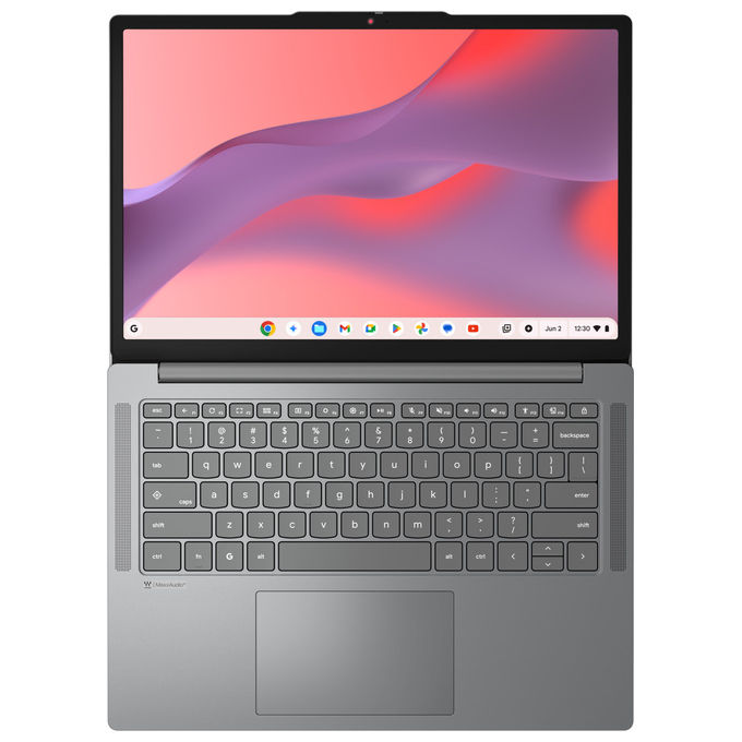 Lenovo 83SX002DIX Chromebook MediaTek Kompanio 540 14 pollici WUXGA 8GB RAM 128GB UFS Wi-Fi 6E ChromeOS Grigio