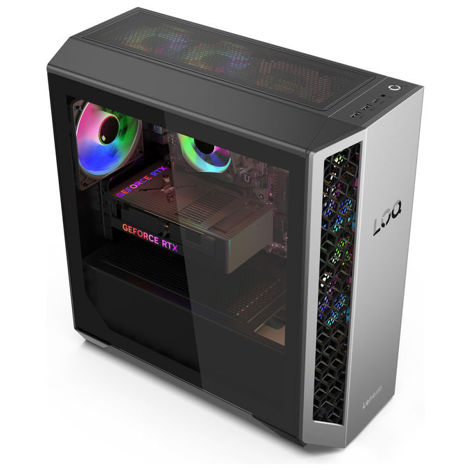 Lenovo 91DF009DYD LOQ Tower PC Gaming AMD Ryzen 7 8745HX 16 GB DDR5 512 GB SSD NVMe RTX 5050 8 GB Win 11 Home colore Nero