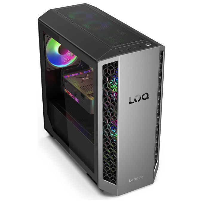 Lenovo 91DF009DYD LOQ Tower PC Gaming AMD Ryzen 7 8745HX 16 GB DDR5 512 GB SSD NVMe RTX 5050 8 GB Win 11 Home colore Nero
