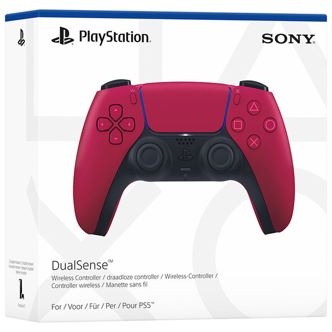 Sony P5AEPJSNY02300 DualSense v3 Controller Wireless PS5 Bluetooth USB Feedback Aptico Grilletti Adattivi colore Rosso