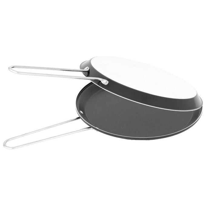 Aeternum AP000174 Rustica Padella per omelette Girafrittata 22 cm antiaderente PTFE manico ghisa colore Alluminio