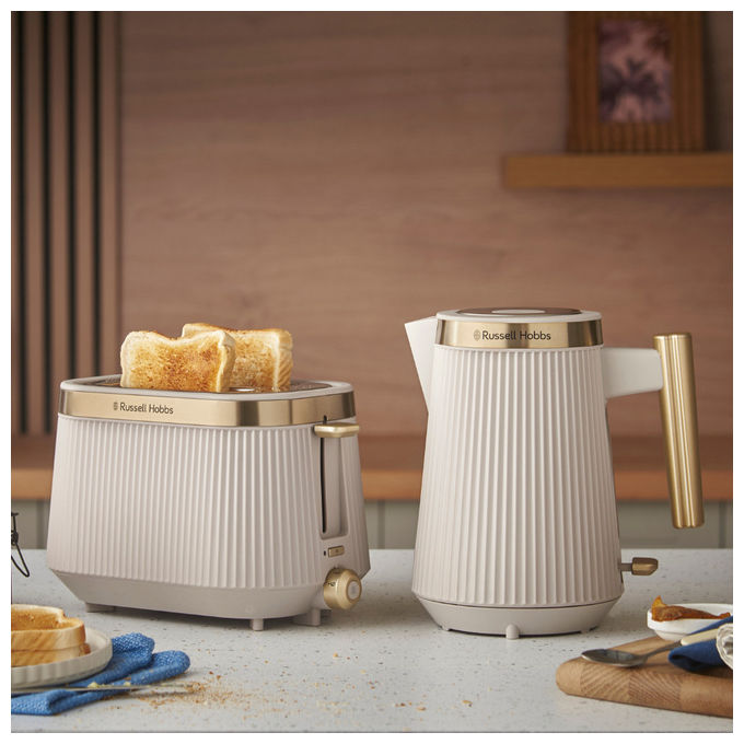 Russell Hobbs 26761-56 Bronte Tostapane 2 fette 980 W 6 livelli scongelamento riscaldamento Lift and Look colore Pietra