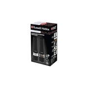 Russell Hobbs 28010-56 Set Macinasale Macinapepe Elettrico Ceramica Regolabile Base Illuminata a Batterie colore Nero