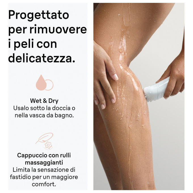 Braun SE5-011 Silk-épil 5 Epilatore Wet and Dry 28 pinzette MicroGrip SmartLight autonomia 40 ore colore Bianco