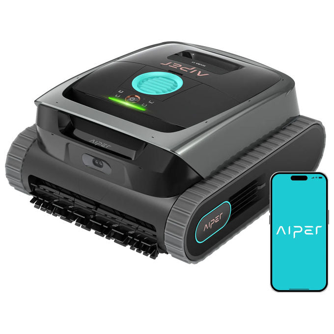 Aiper AX0S1Q Scuba S3 Robot Pulisci Piscina senza fili fino a 150 m² 4 spazzole App OTA autonomia 180 min colore Nero