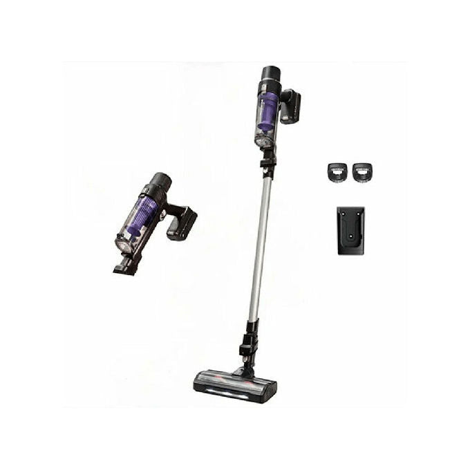 Rowenta RH6A21WO Aspirapolvere a Bastone 2 in 1 Ciclonica 18V 45 min 140W 81 dB colore Alluminio Viola