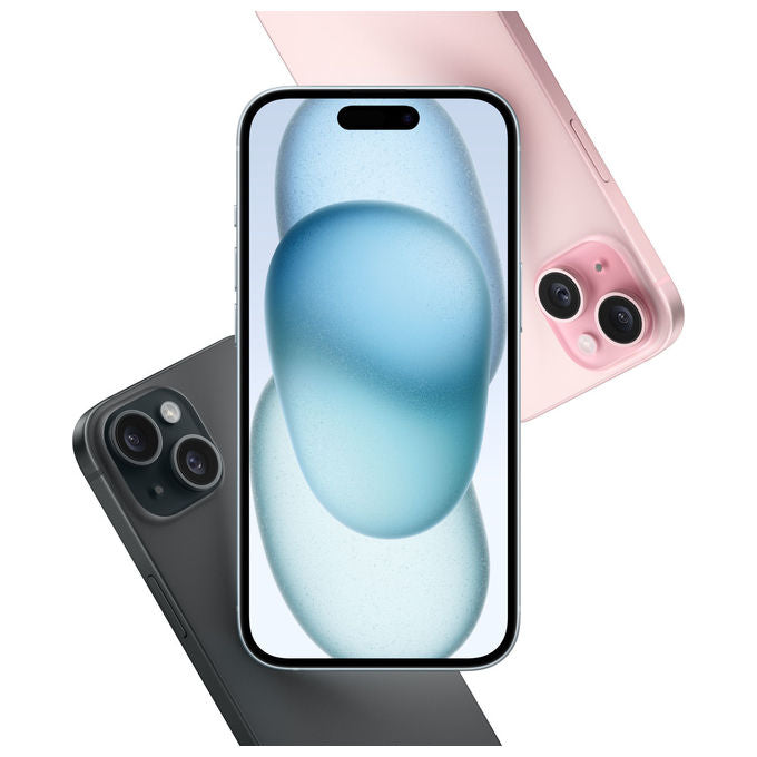 Apple MTP53QL-A iPhone 15 Smartphone 5G 6,1'' OLED 128GB Dual SIM USB-C Dynamic Island colore Verde