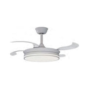 Ardes AR5PL92 Airglow Evo Ventilatore da Soffitto con Luce LED 92 cm 6 Velocita' Motore Brushless DC 59W 2200 lm Telecomando colore Bianco