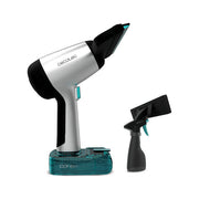 Cecotec 08058 Conga Rockstar 3700 Glass Aspiratore per Finestre 3 in 1 Senza Sacchetto 30 min autonomia 0,05 L colore Nero Argento Turchese