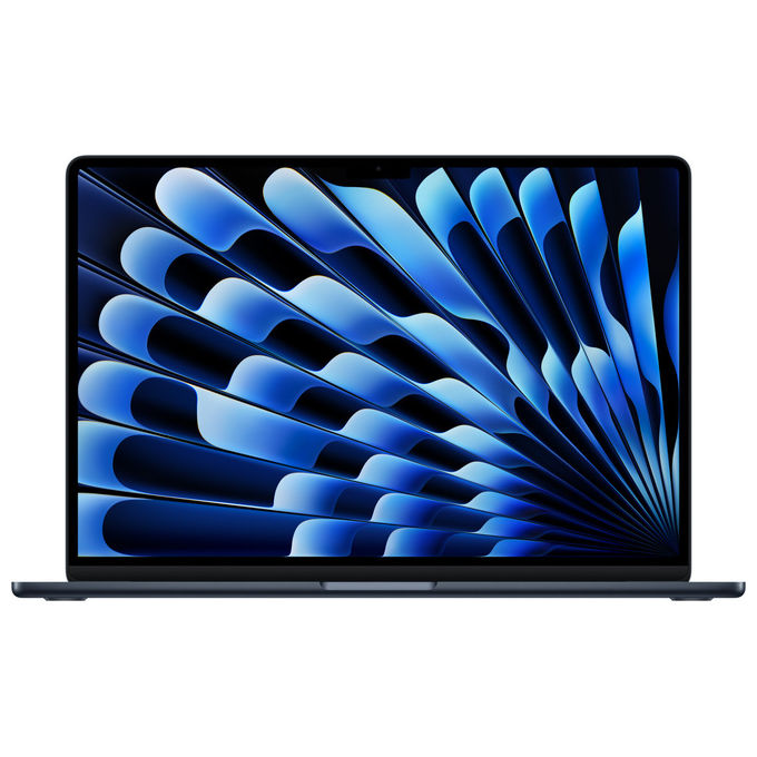 Apple MDVK4T-A MacBook Air 15'' Notebook Chip M5 10-core CPU 10-core GPU 16GB RAM 1TB SSD macOS Tahoe colore Mezzanotte