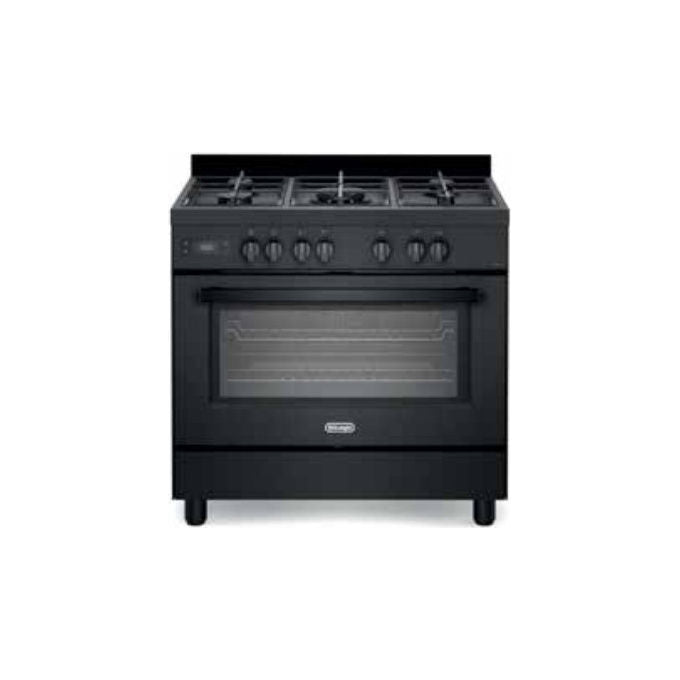 De'Longhi PRO 96 MAA ED Cucina a Gas 5 Fuochi Forno Elettrico 87 L Classe A (90x60x85 cm) colore Nero