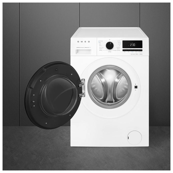 Smeg W3C072A Lavatrice Frontale Slim 6 Kg 1200 rpm Classe A Motore Inverter Funzione Vapore (85x60x47 cm) colore Bianco
