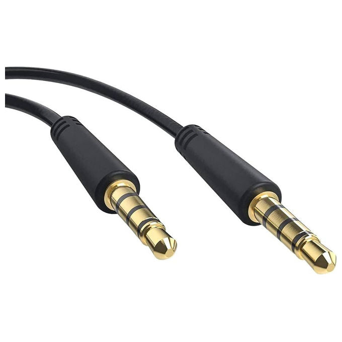 Redline Cavo audio stereo Jack 3,5 mm Maschio Maschio 3 m connettore placcato oro 24K doppia schermatura