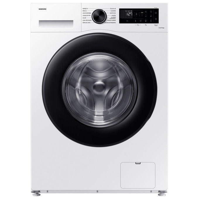 Samsung WW90DG5G34AEET Crystal Clean Lavatrice Frontale Slim 9 Kg 1400 rpm Classe A EcoBubble Vapore WiFi (85x60x48 cm) colore Bianco