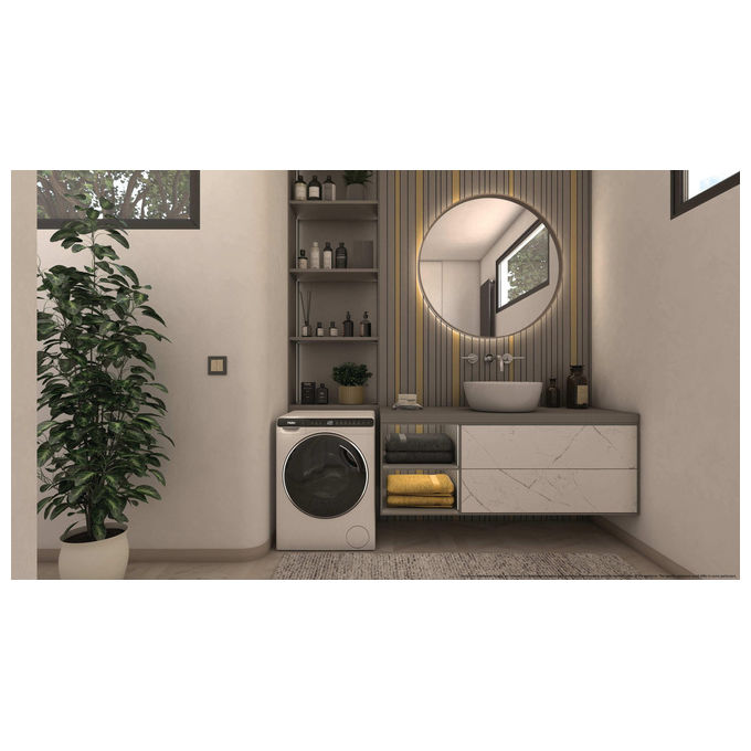 Haier HW50-BP12307U1-S MiniDrum Lavatrice Frontale 5 Kg 1200 rpm Classe A Wi-Fi Inverter (70x51x49 cm) colore Bianco