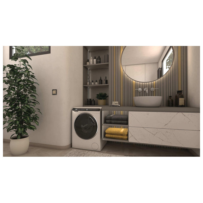 Haier HW50-BP12307U1-S MiniDrum Lavatrice Frontale 5 Kg 1200 rpm Classe A Wi-Fi Inverter (70x51x49 cm) colore Bianco