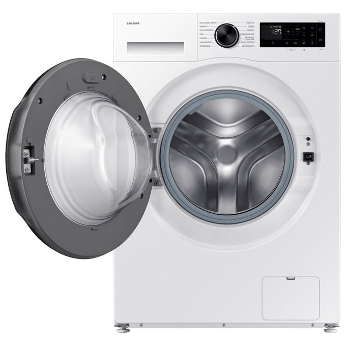 Samsung WW10FG5U34AEET Crystal Clean Lavatrice Carica Frontale 10 Kg 1400 rpm Classe A Wi-Fi Vapore EcoBubble (85x60x57.5 cm) colore Bianco