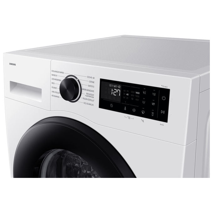 Samsung WW10FG5U34AEET Crystal Clean Lavatrice Carica Frontale 10 Kg 1400 rpm Classe A Wi-Fi Vapore EcoBubble (85x60x57.5 cm) colore Bianco