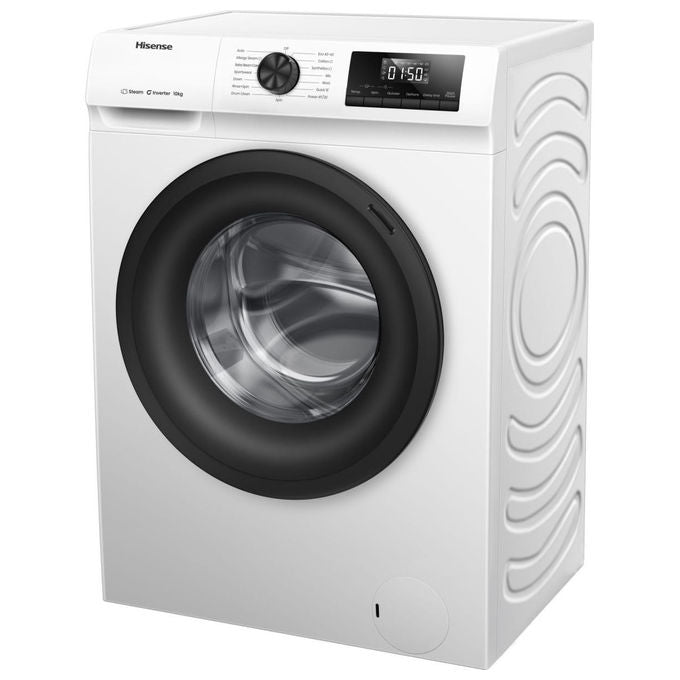 Hisense WF1Q1041BW Lavatrice Carica Frontale 10 Kg 1400 rpm Classe A Vapore Inverter 15 Programmi (84,5x59,5x55 cm) colore Bianco