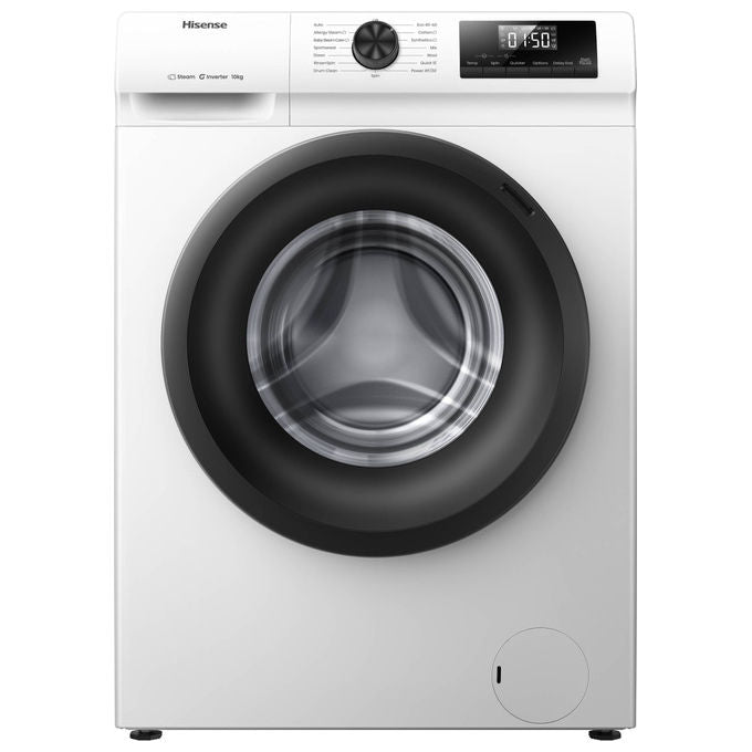 Hisense WF1Q1041BW Lavatrice Carica Frontale 10 Kg 1400 rpm Classe A Vapore Inverter 15 Programmi (84,5x59,5x55 cm) colore Bianco