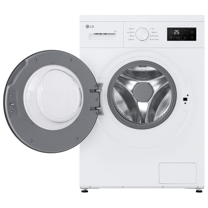 LG F4NA10S7NWK Lavatrice Slim 7 Kg 1400 rpm Classe A Vapore Igienizzante Cestello Bolle (85x60x47 cm) colore Bianco
