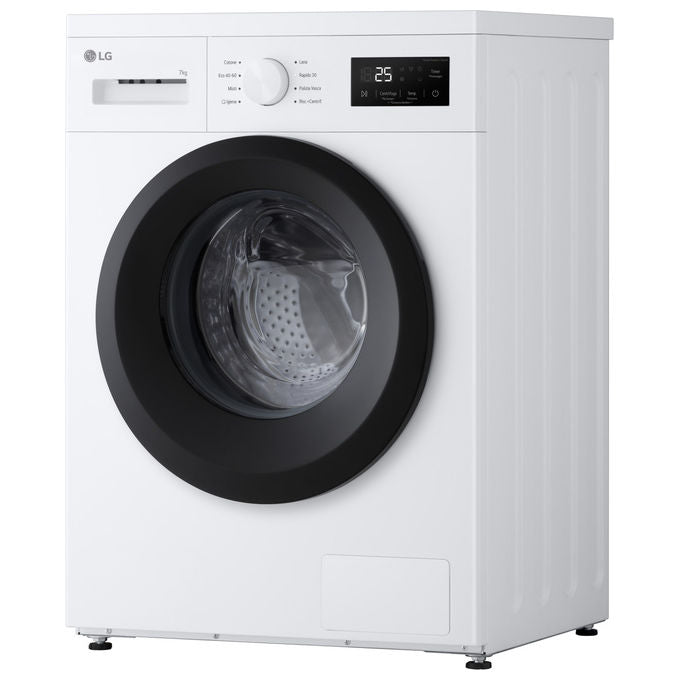 LG F4NA10S7NWK Lavatrice Slim 7 Kg 1400 rpm Classe A Vapore Igienizzante Cestello Bolle (85x60x47 cm) colore Bianco