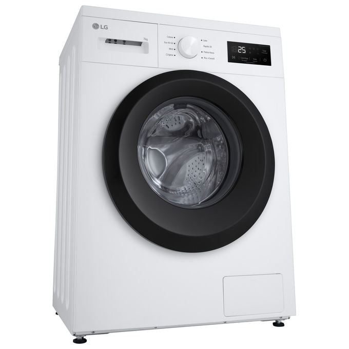 LG F4NA10S7NWK Lavatrice Slim 7 Kg 1400 rpm Classe A Vapore Igienizzante Cestello Bolle (85x60x47 cm) colore Bianco