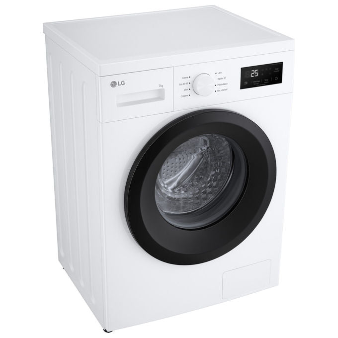 LG F4NA10S7NWK Lavatrice Slim 7 Kg 1400 rpm Classe A Vapore Igienizzante Cestello Bolle (85x60x47 cm) colore Bianco